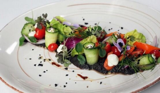 греческий салат в новом стиле