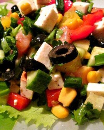 Рецепт овощного салата не греческий