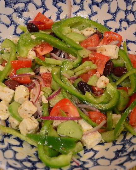 Рецепт простого греческого салата