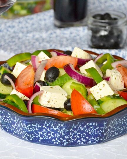 Рецепт салата греческого с брынзой классический