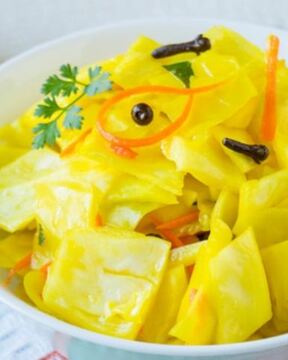 Капуста по-корейски с куркумой