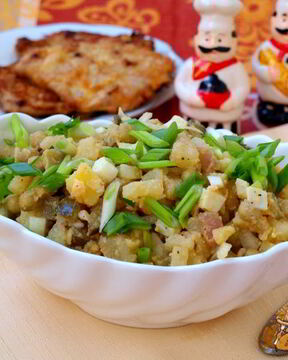 Картофельный салат с горчичной заправкой