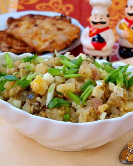 Рецепт картофельного салата с горчичной заправкой