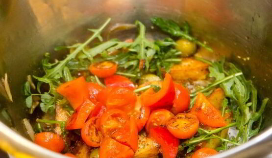 картофельный салат с говядиной