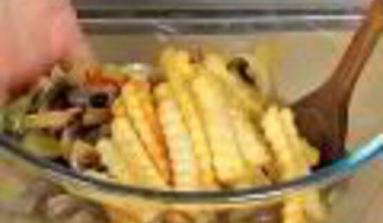 картофельный салат с грибами