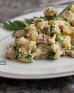 Картофельный салат с селедкой