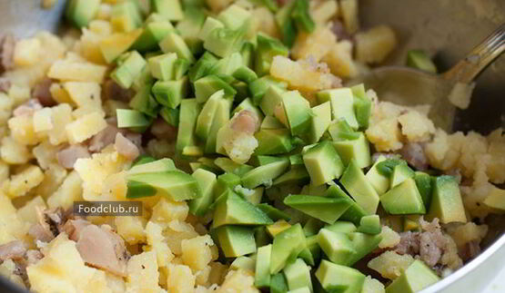 картофельный салат с селедкой