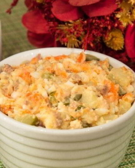 Рецепт картофельного салата с соленым огурцом