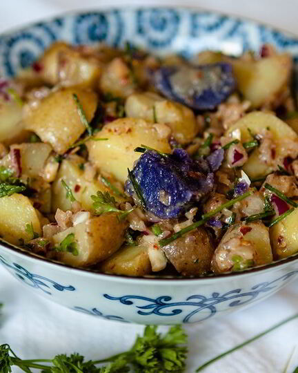 Рецепт постного картофельного салата