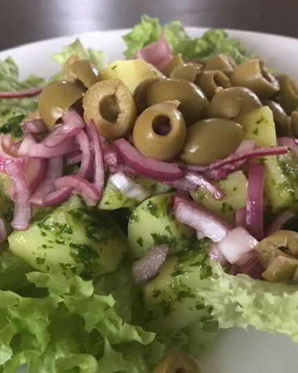 Рецепт салата с картофелем