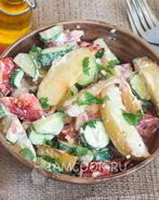 Салат с запеченным картофелем