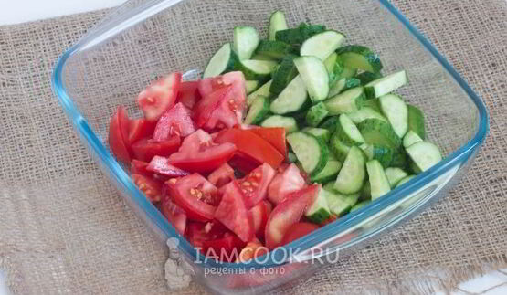 салат с запеченным картофелем