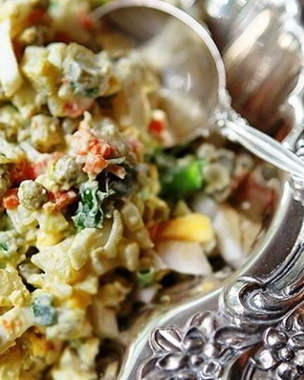 Рецепт диетического оливье