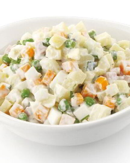 Рецепт оливье с креветками