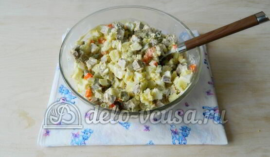 оливье с мясом