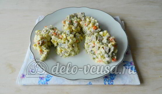 оливье с мясом