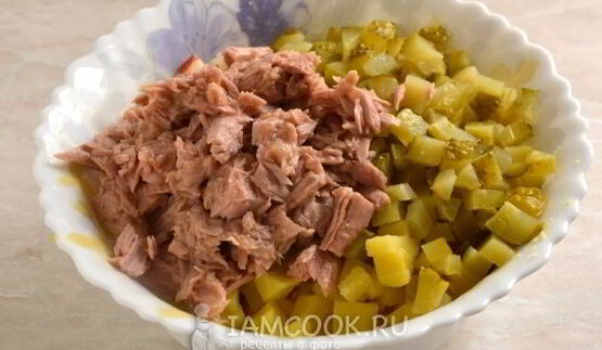 оливье с тунцом