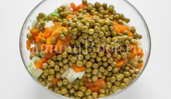 салат оливье без майонеза и картофеля