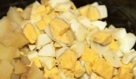 салат оливье с икрой