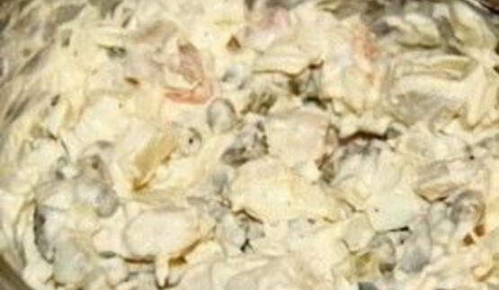 салат оливье с икрой