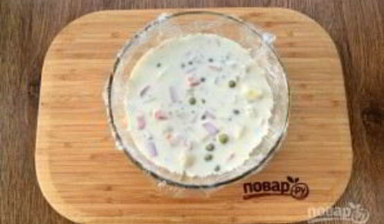 салат-желе оливье