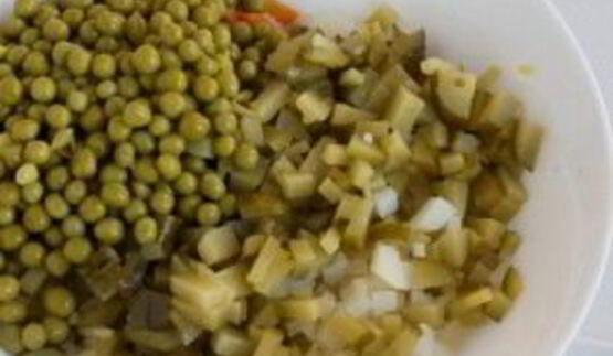 вегетарианский салат оливье