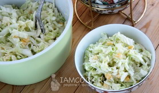 салат из пекинской капусты с сыром