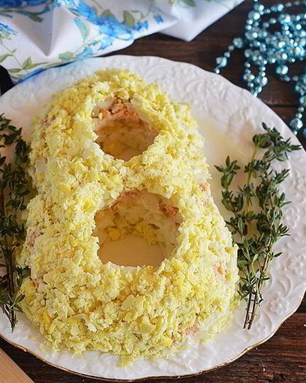 Рецепт салата мимоза на 8 марта