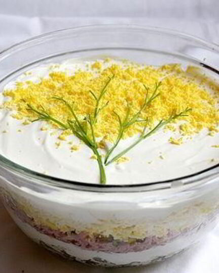 Рецепт салата мимоза с горбушей