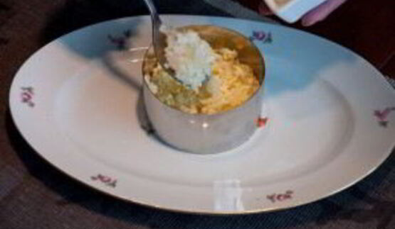 салат мимоза с крабовыми палочками