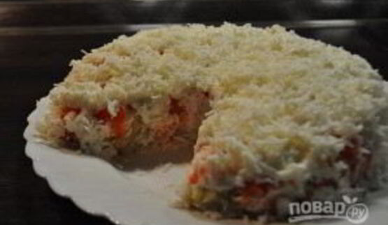 салат мимоза с мышками