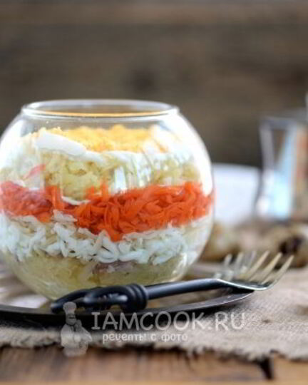 Рецепт салата мимозы с печенью тресков