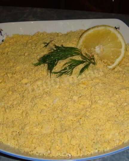 Рецепт салата мимоза с сардиной и сыром