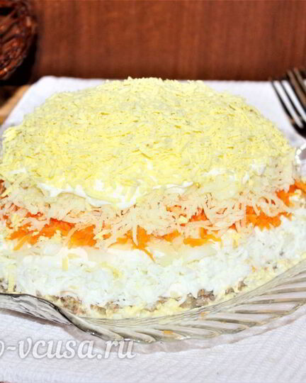 Рецепт салата мимоза с сардиной