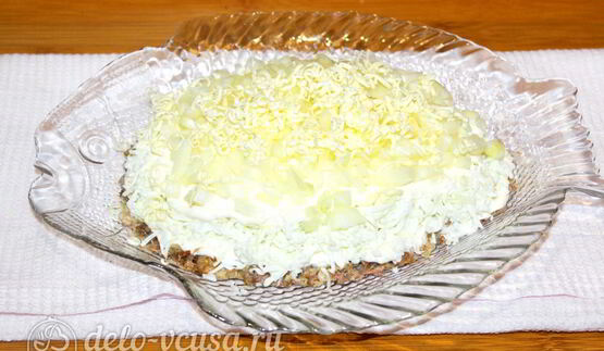 салат мимоза с сардиной