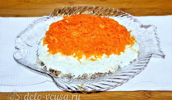 салат мимоза с сардиной