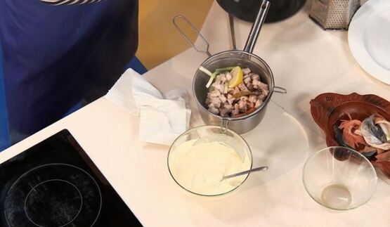 салат мимоза в новом стиле