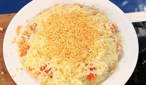 салат мимоза в новом стиле