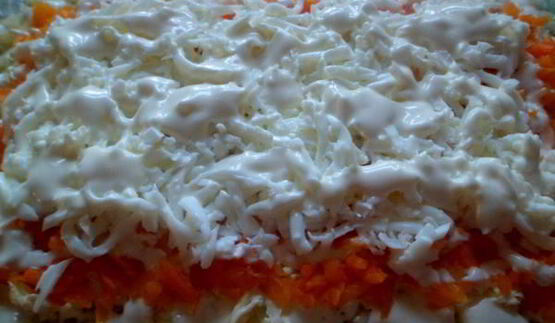 салат-рулет мимоза