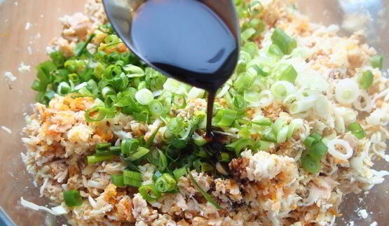 салатные шарики мимоза