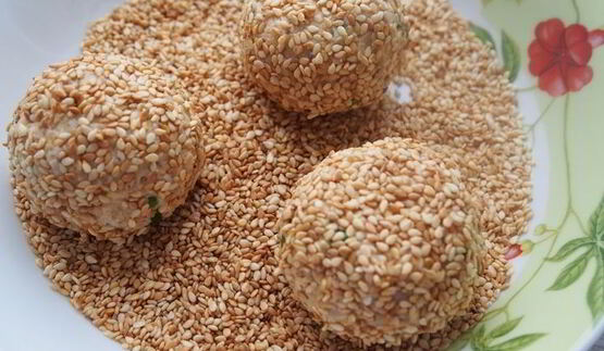 салатные шарики мимоза