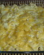 Грибы в сливочном соусе под шубой из фарфалле