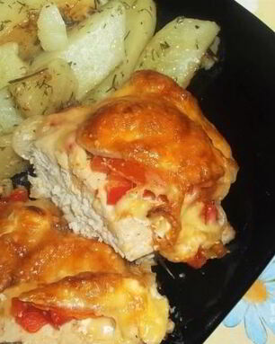 Куриная грудка под шубой в духовке