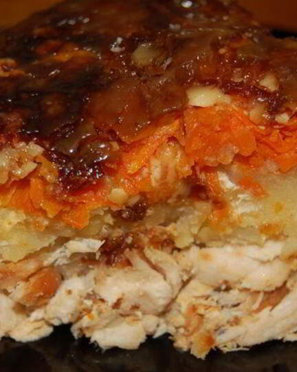 Рецепт курицы под шубой