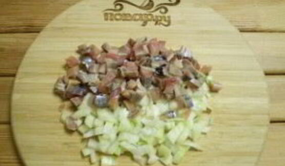 ленивая селедка под шубой