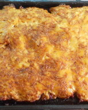 Мясо под шубой в духовке