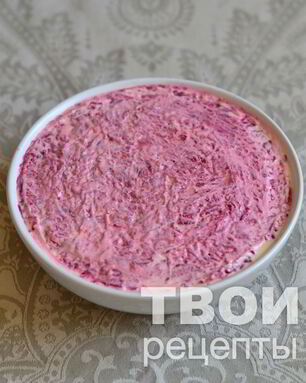 Салат Мясо под шубой