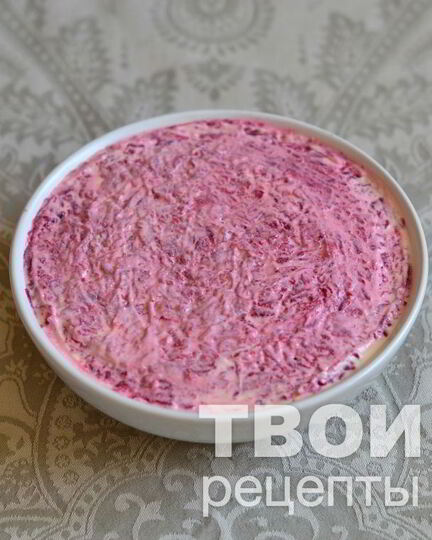 Рецепт салата мясо под шубой