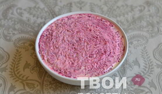 салат мясо под шубой