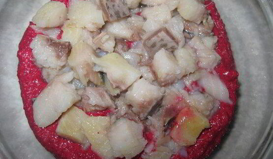 салат-суфле селедка под шубой